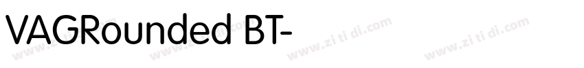 VAGRounded BT字体转换